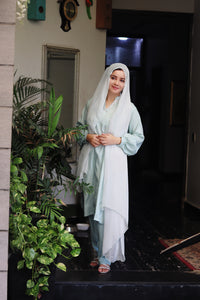 Grey raw silk suit 2Pcs (without dupatta)