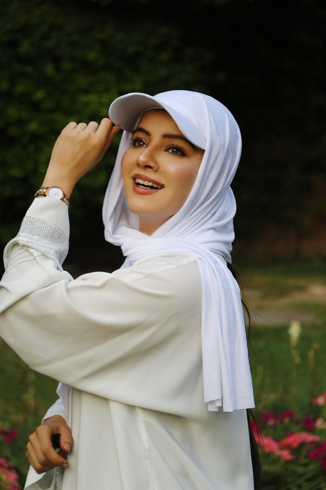 Angle White Abaya – Modest Elegance in White | Premium Nida Fabric | Haya by Rabi