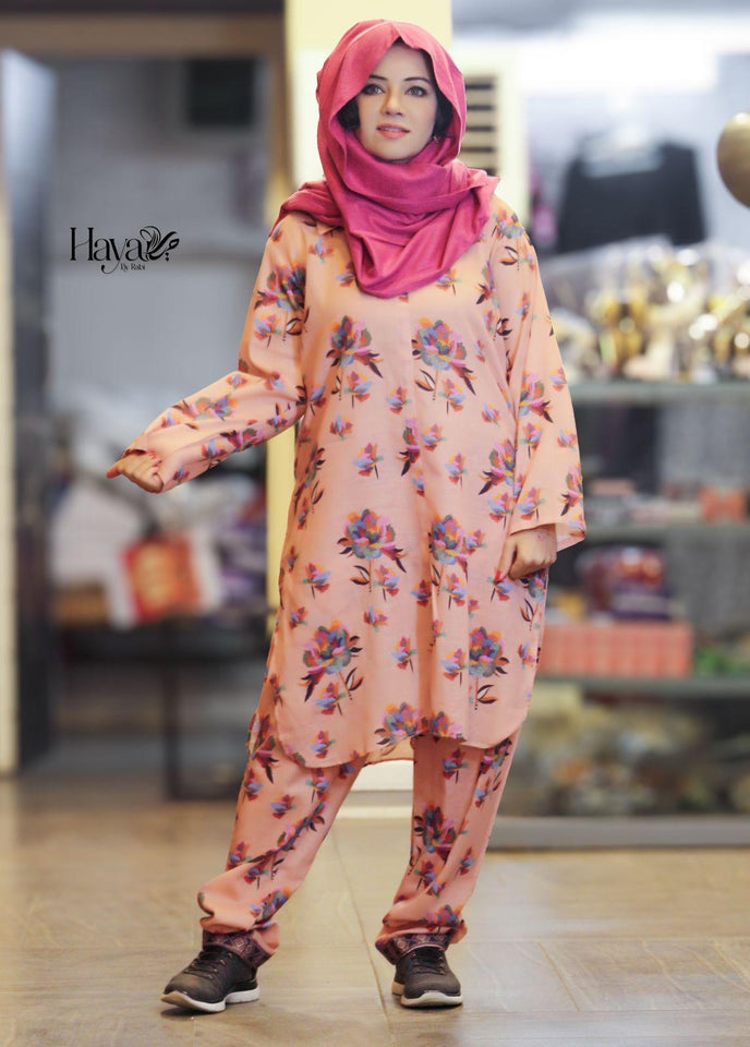 2 Pc Suit Tea Pink