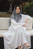 Hooram White Abaya | Elegant Modest Wear for Women | Premium Nida Fabric | Haya by Rabi