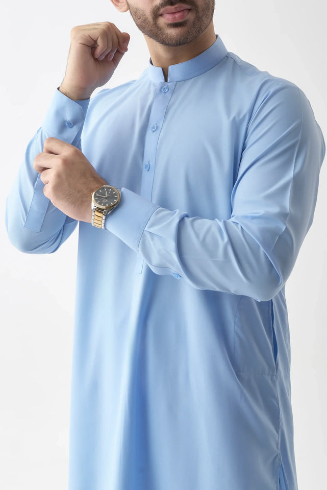 Sky Blue Shalwar Kameez